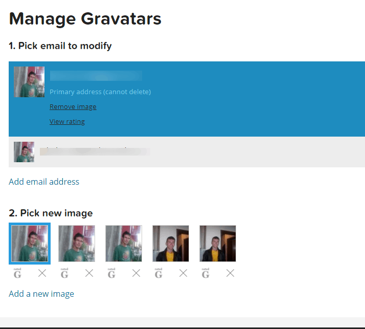 Gravatar image helps you appear genuine