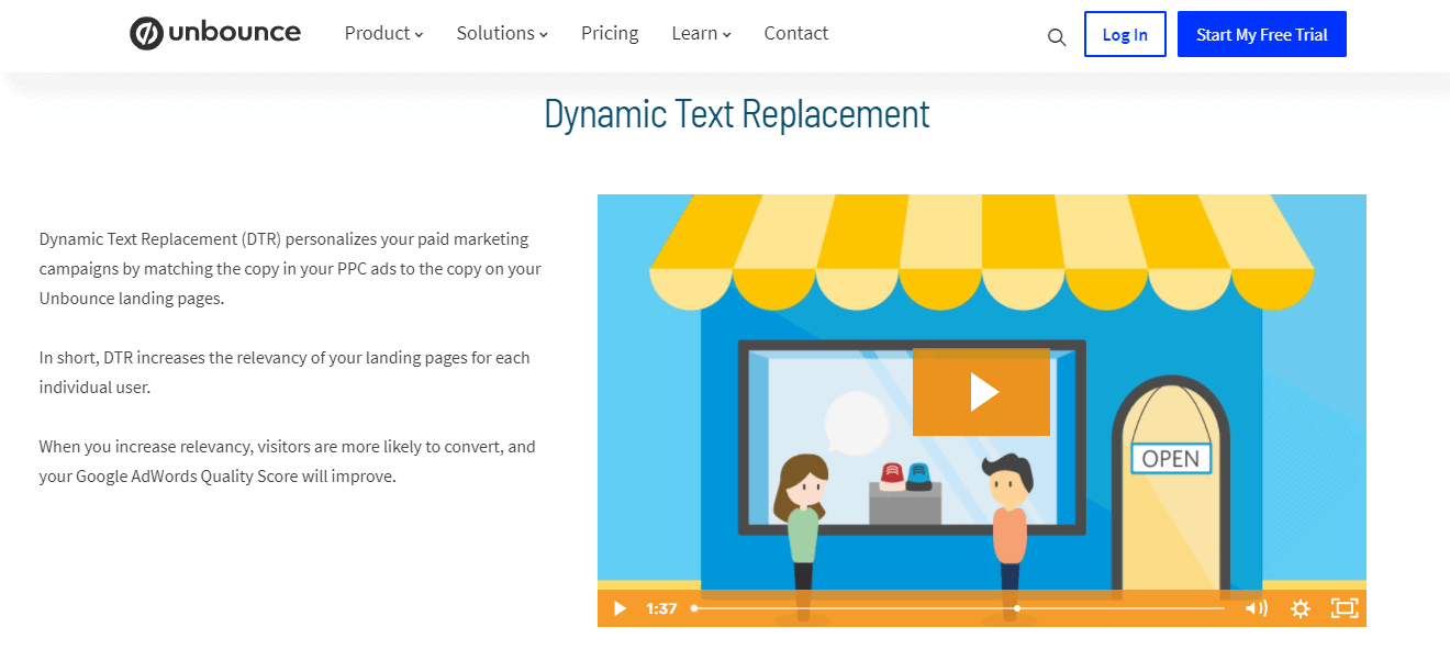 Dynamic text replacement