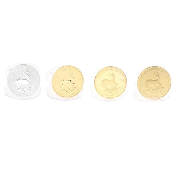 1PC 1974/1978/2021 South African Gold Krugerrand Coin 4cm Gold Coin Replica Cosplay Prop - Image 2