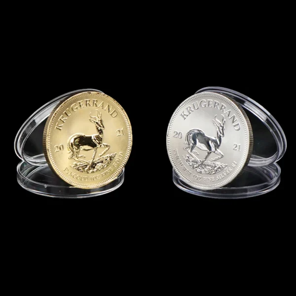 1PC 1974/1978/2021 South African Gold Krugerrand Coin 4cm Gold Coin Replica Cosplay Prop - Image 5
