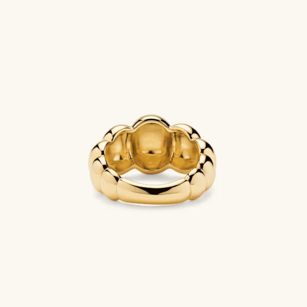 DPLAOPA 925 Sterling Silver Gold Irregular Big Ring Women Luxury Fine Fashion Women Vintage Wedding Jewelry Gift - Image 5