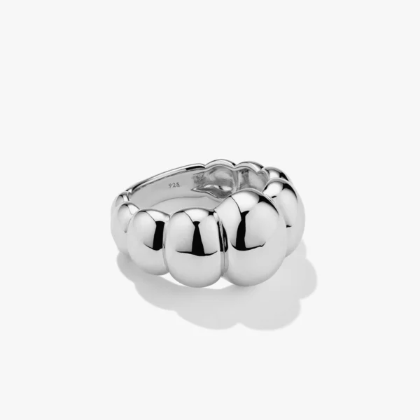 DPLAOPA 925 Sterling Silver Gold Irregular Big Ring Women Luxury Fine Fashion Women Vintage Wedding Jewelry Gift - Image 2