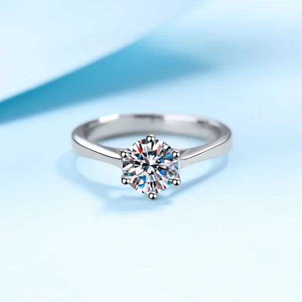 New women and men PT950 Platinum GRA Certified D Color 0.5/1/1.5CT Moissanite Couple Ring Lovers Wedding Promise Diamond Rings - Image 2