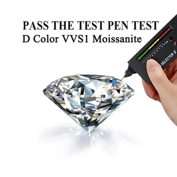 100% Genuine Certified PT950 Platinum Rings Excellent Round Cut 1 Carat Diamond Moissanite Rings Women Wedding Band Fine Jewelry - Image 5