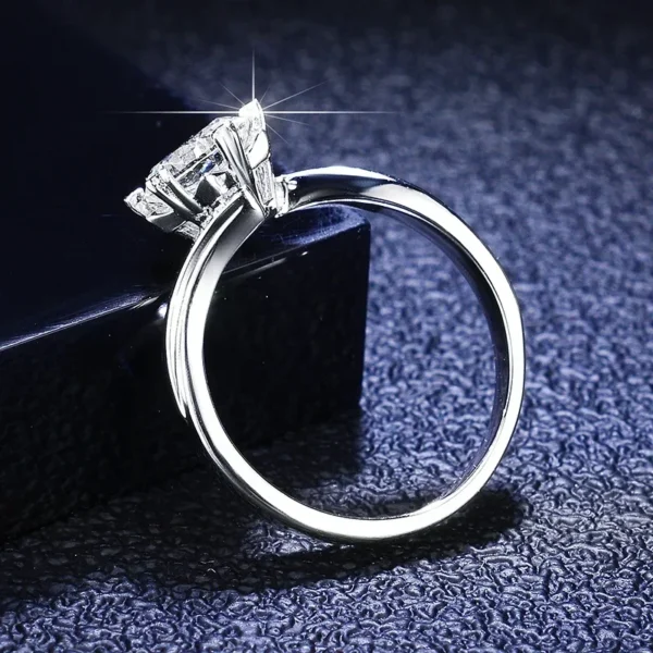 100% Genuine Certified PT950 Platinum Rings Excellent Round Cut 1 Carat Diamond Moissanite Rings Women Wedding Band Fine Jewelry - Image 3