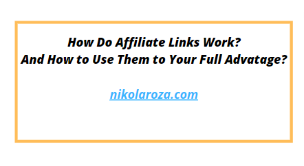 How do affiliate links work