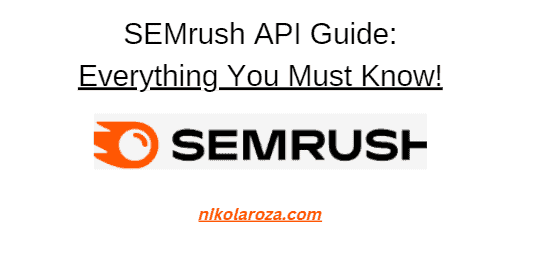 SEMRush API guide