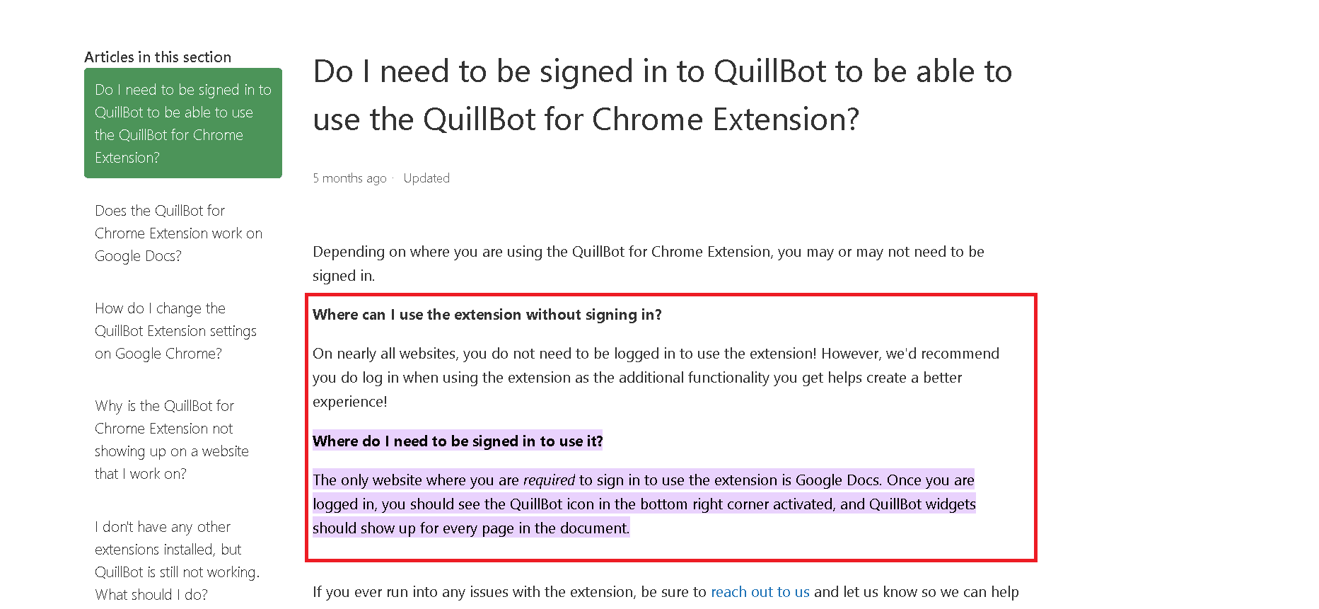 Do you need to be signed in to Quillbot to use the Quillbot Chrome and Word extensions?