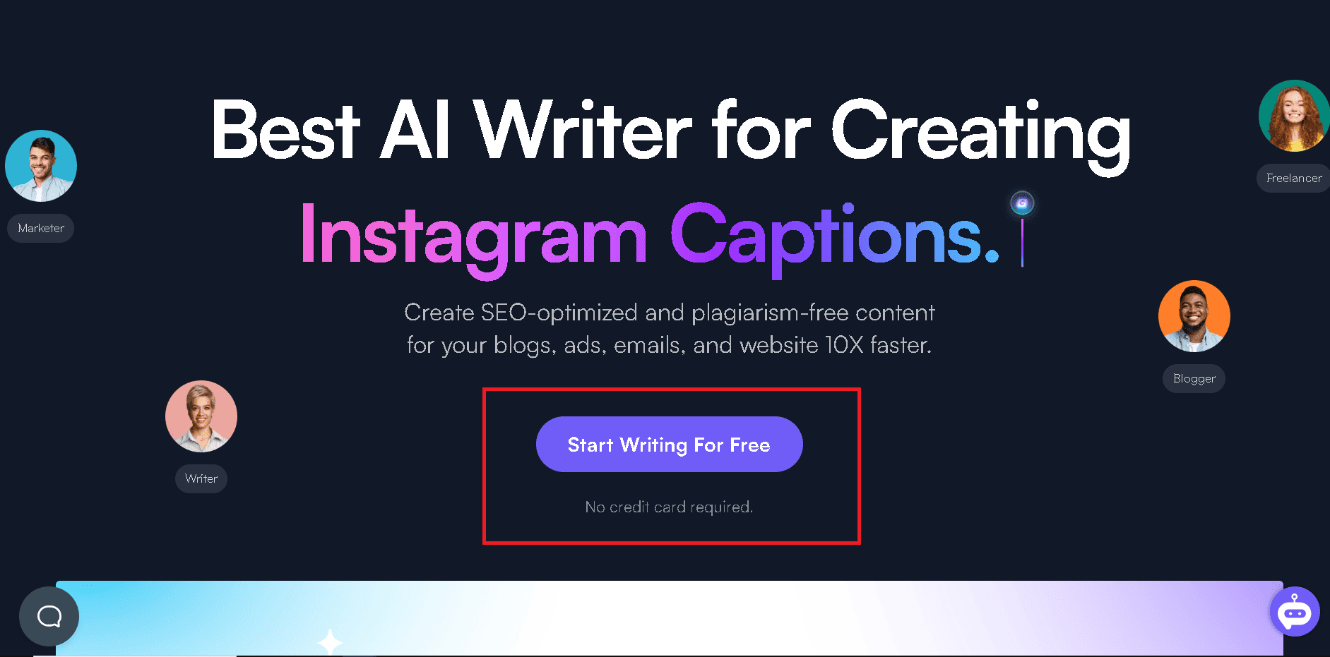 you can activate Writesonic free trial on their homepage