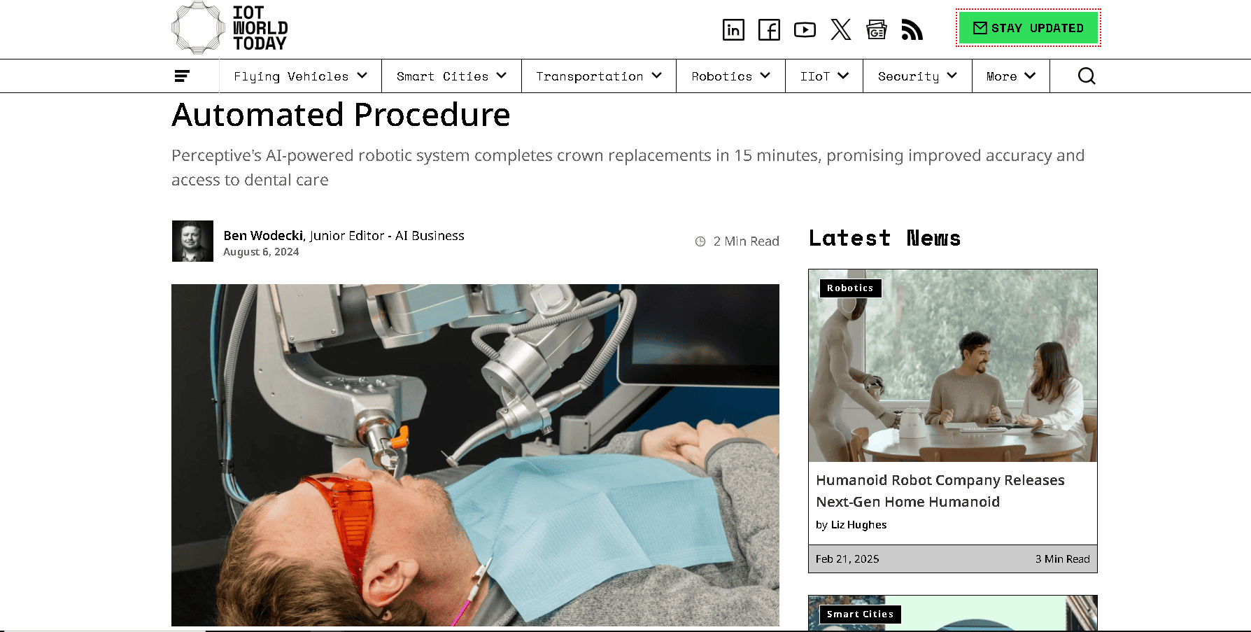 The first automatic crown replacement surgery done by a dental AI robot. The first automatic crown replacement surgery done by a dental AI robot.