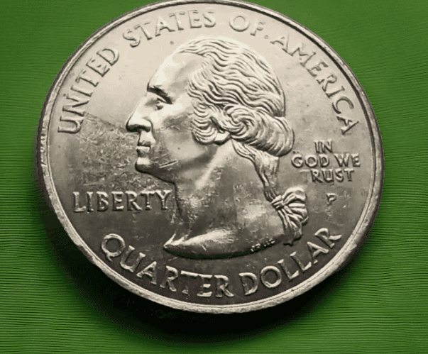 2005 Kansas State Quarter with “In God We Rust” error 2005 Kansas State Quarter with “In God We Rust” error