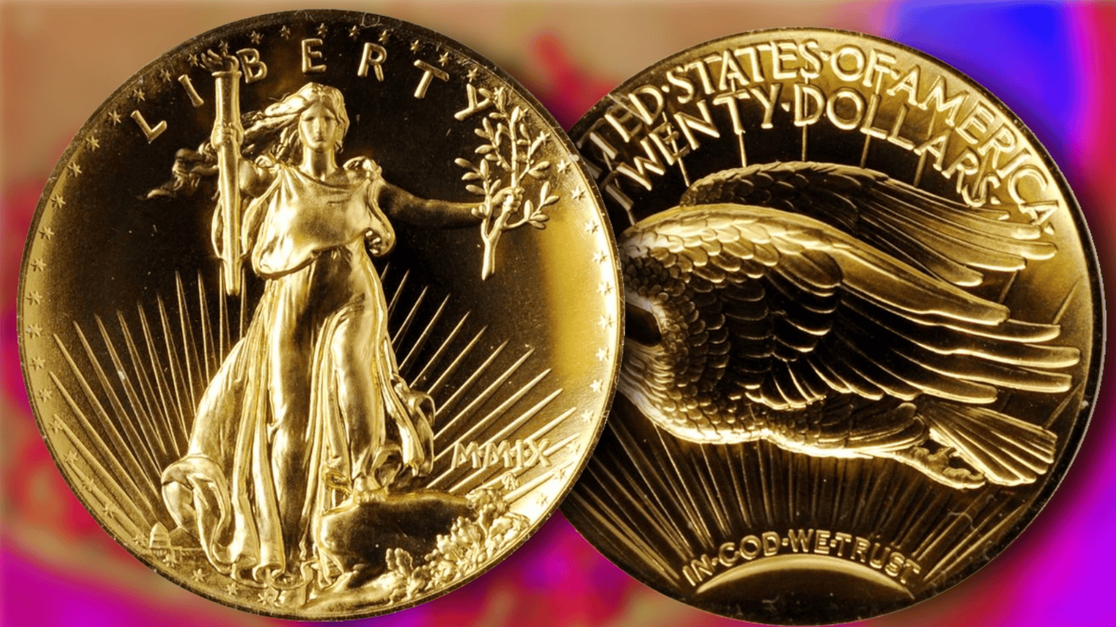 2009 ultra-high relief Double Eagle Gold coin