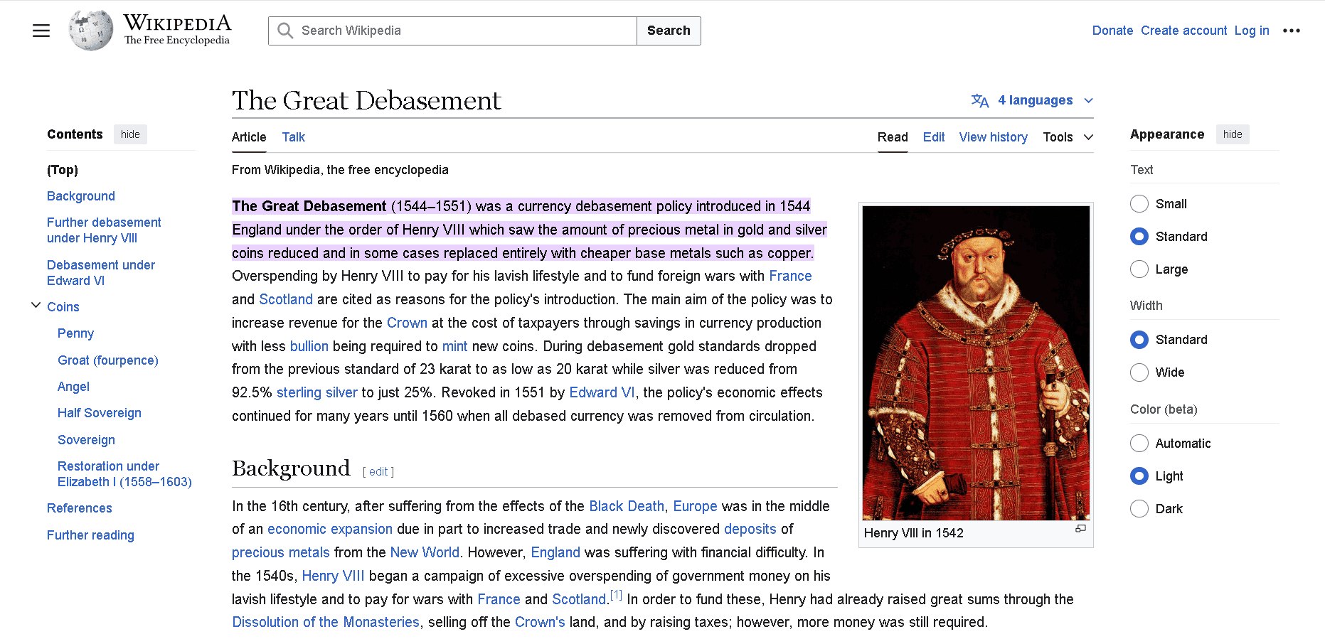 The Great Debasement