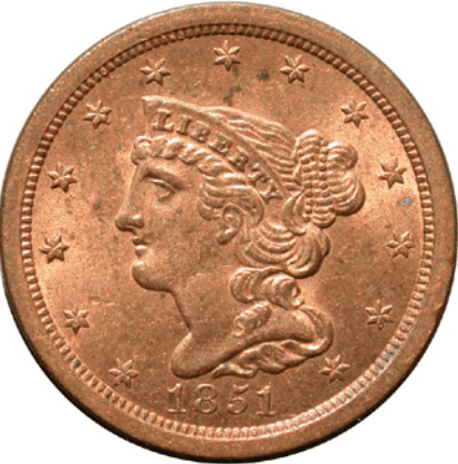 The smallest denomination coin ever minted in the U.S. is the half-cent.
