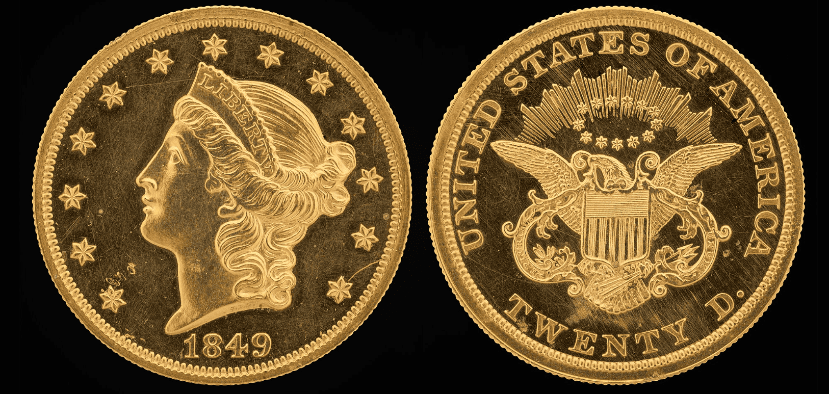 The largest circulating denomination coin ever minted in the United States is the $20 Double Eagle.