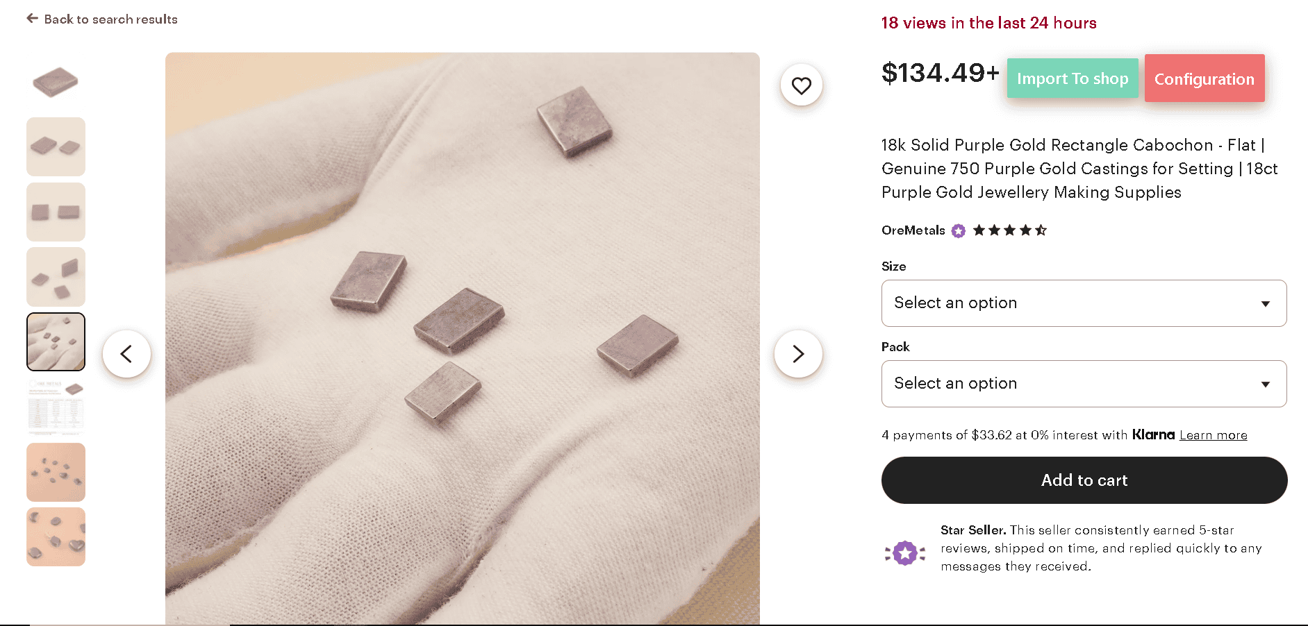Purple gold is a very expensive type of colored gold
