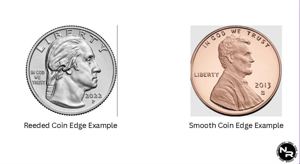 Reeded coin edge vs smooth coin edge showdown