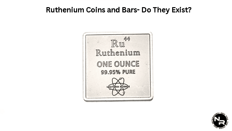 Ruthenium coins and bars