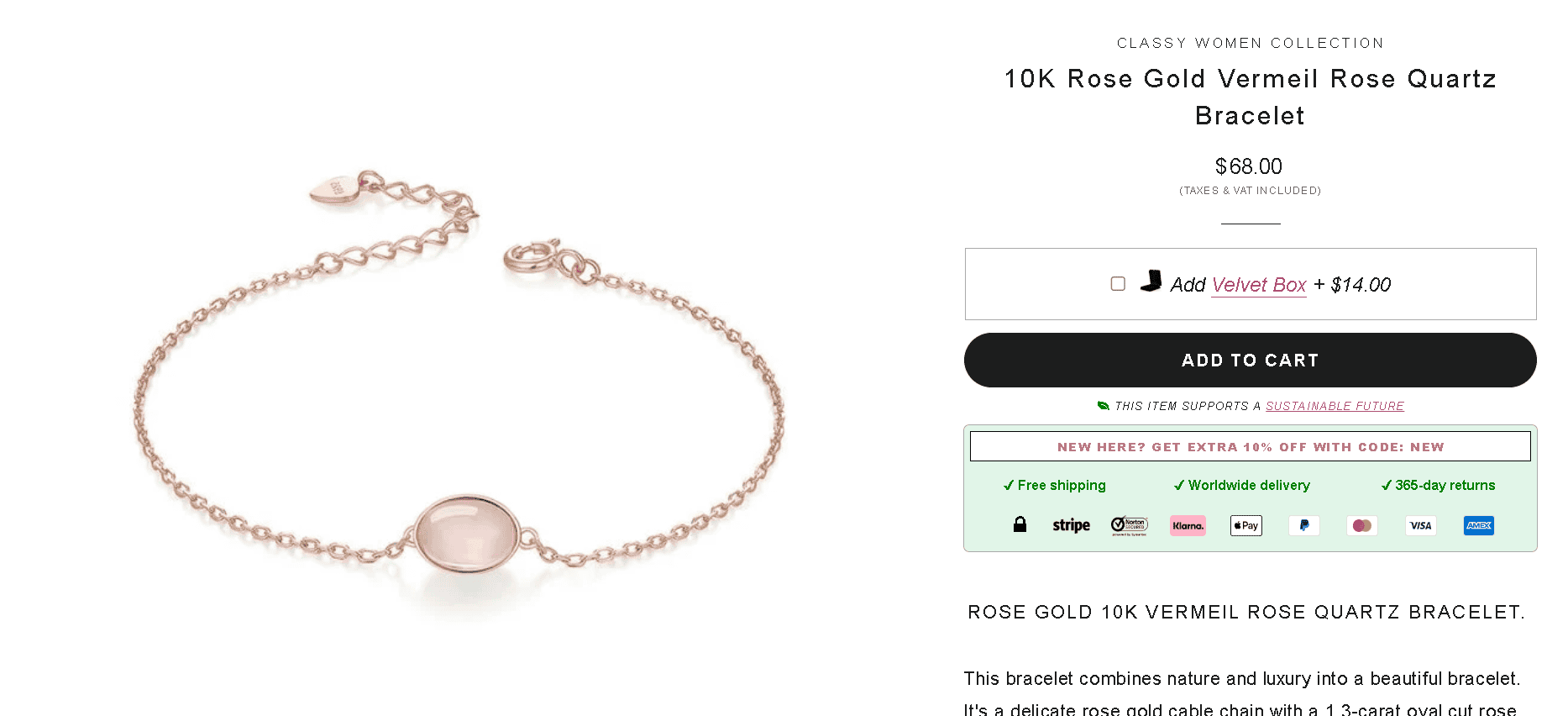 10k rose gold vermeil