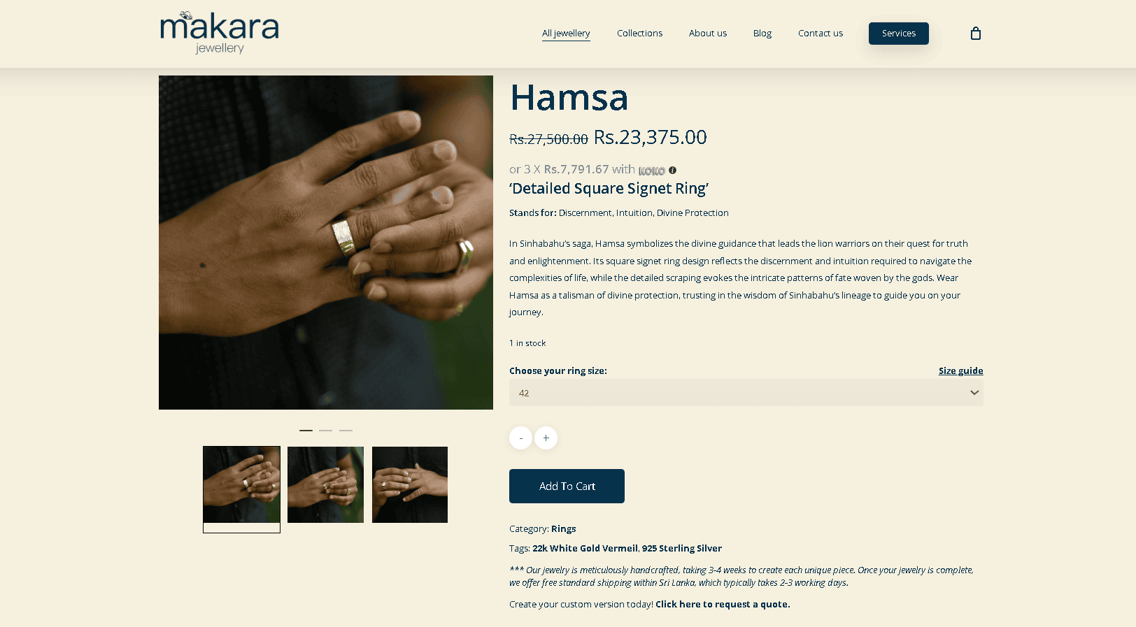 22k white gold vermeil exists but it very rare.