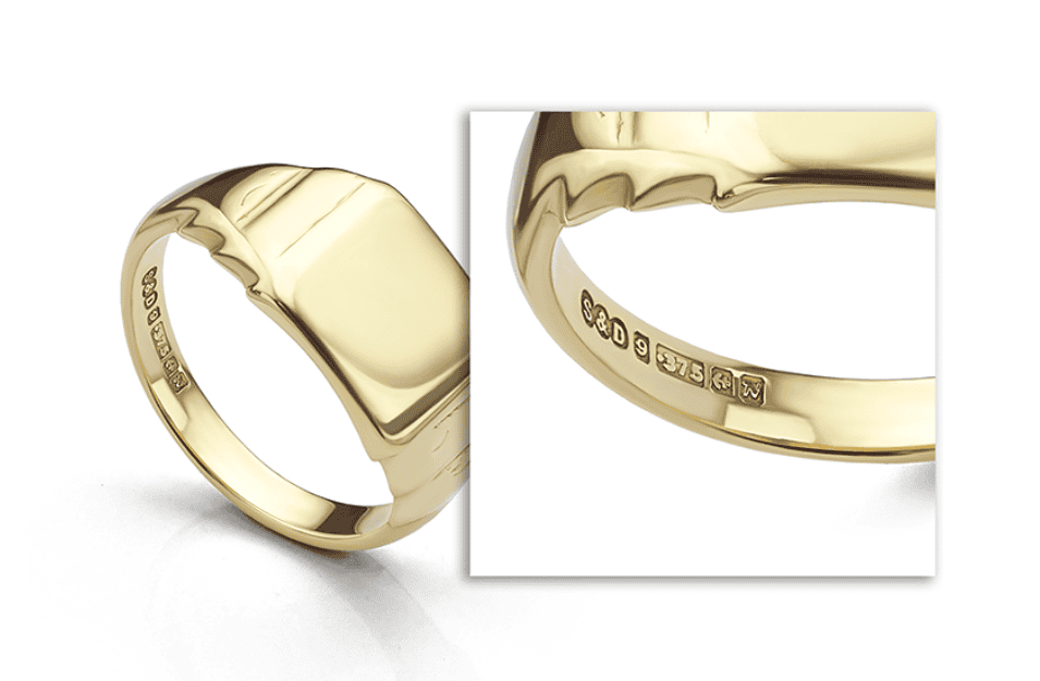 375 gold hallmark