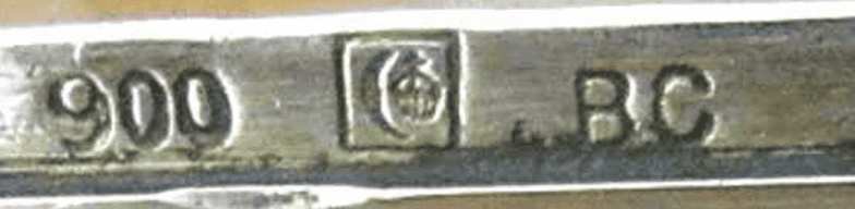 900 silver hallmark/stamp