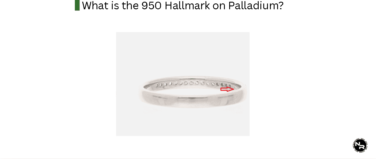 What is the 950 Hallmark on Palladium?