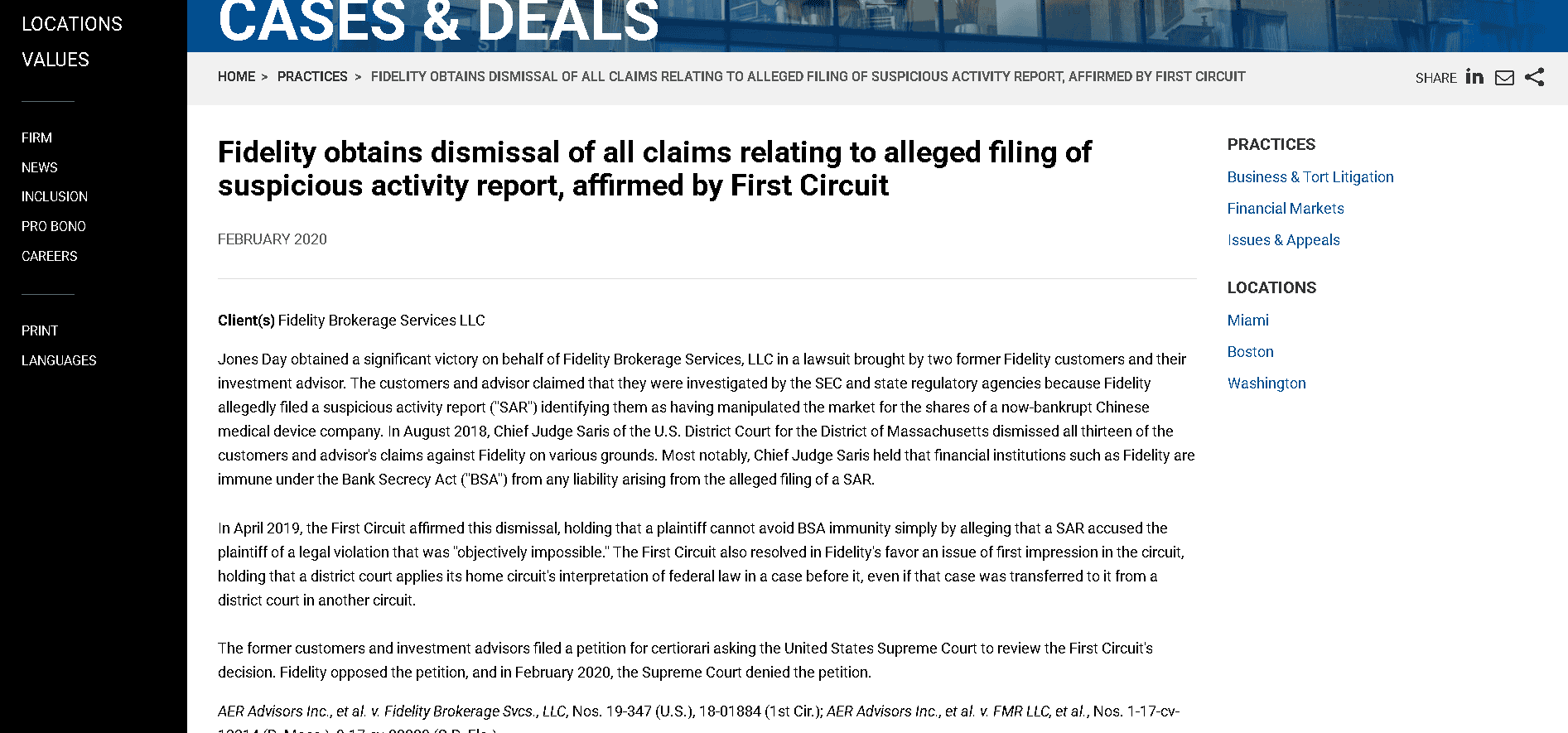 Fidelity Investments lawsuit 2