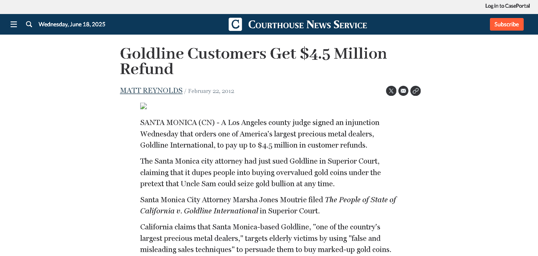Goldline lawsuit 2