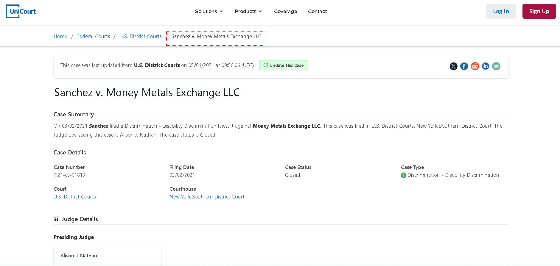 Money Metals Exchange lawsuit 1