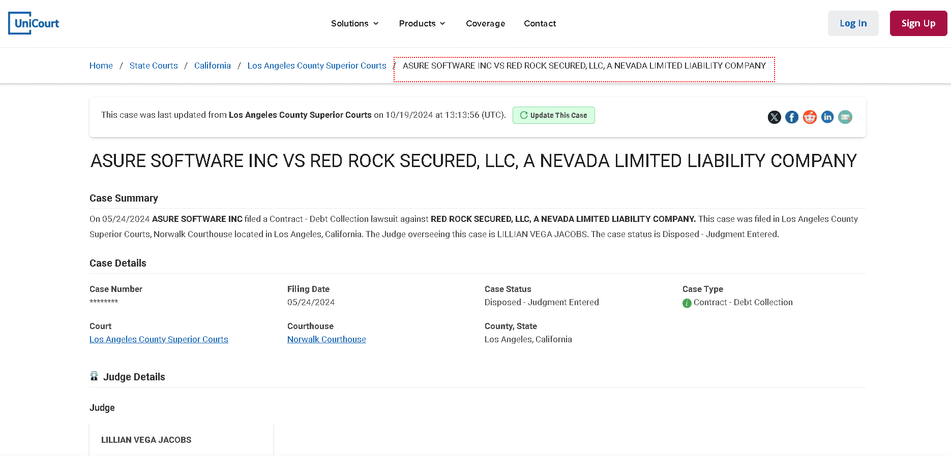 Red Rock Secured lawsuit 1