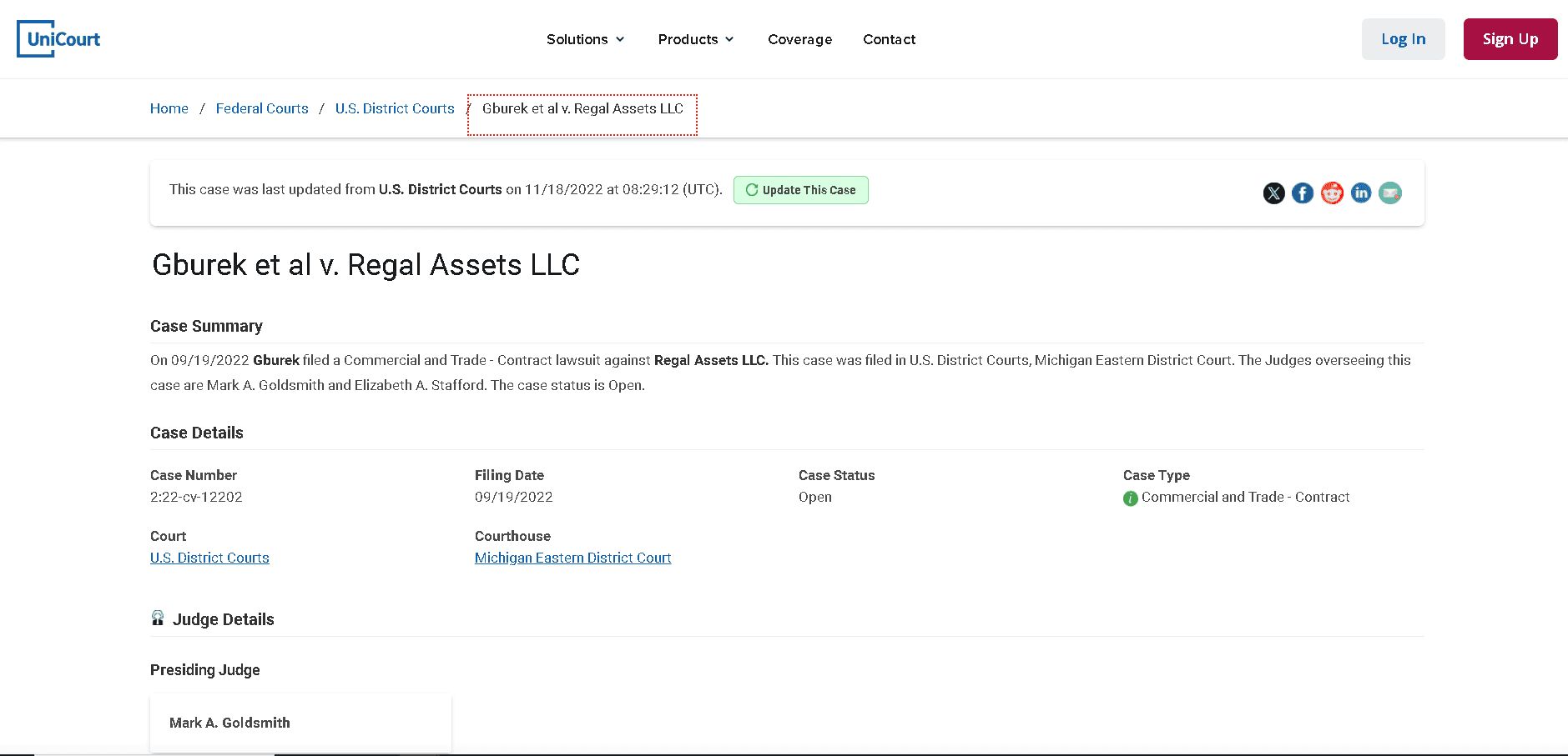 Regal Assets lawsuit 1
