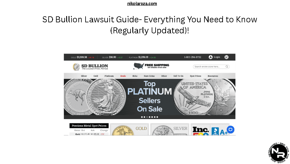 SD Bullion Lawsuit Guide- Everything You Need to Know (Regularly Updated)!
