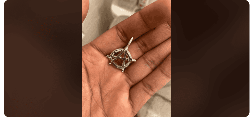 An example of sterling silver jewelry