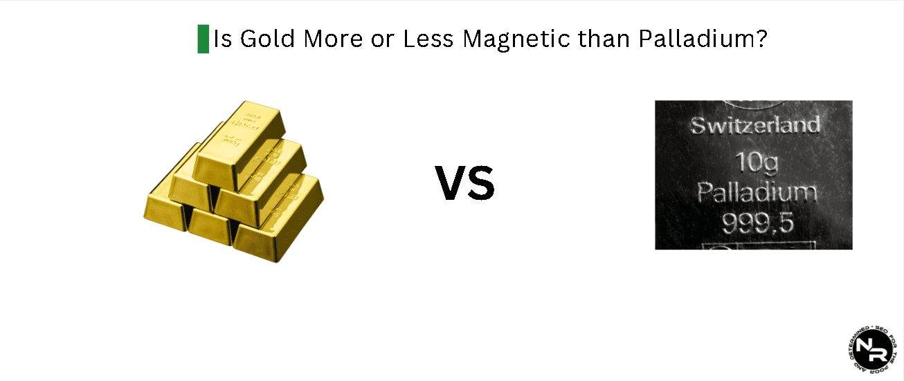 Is Gold More or Less Magnetic than Palladium?