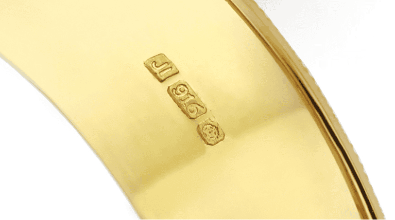 22k gold hallmark example 22k gold hallmark example