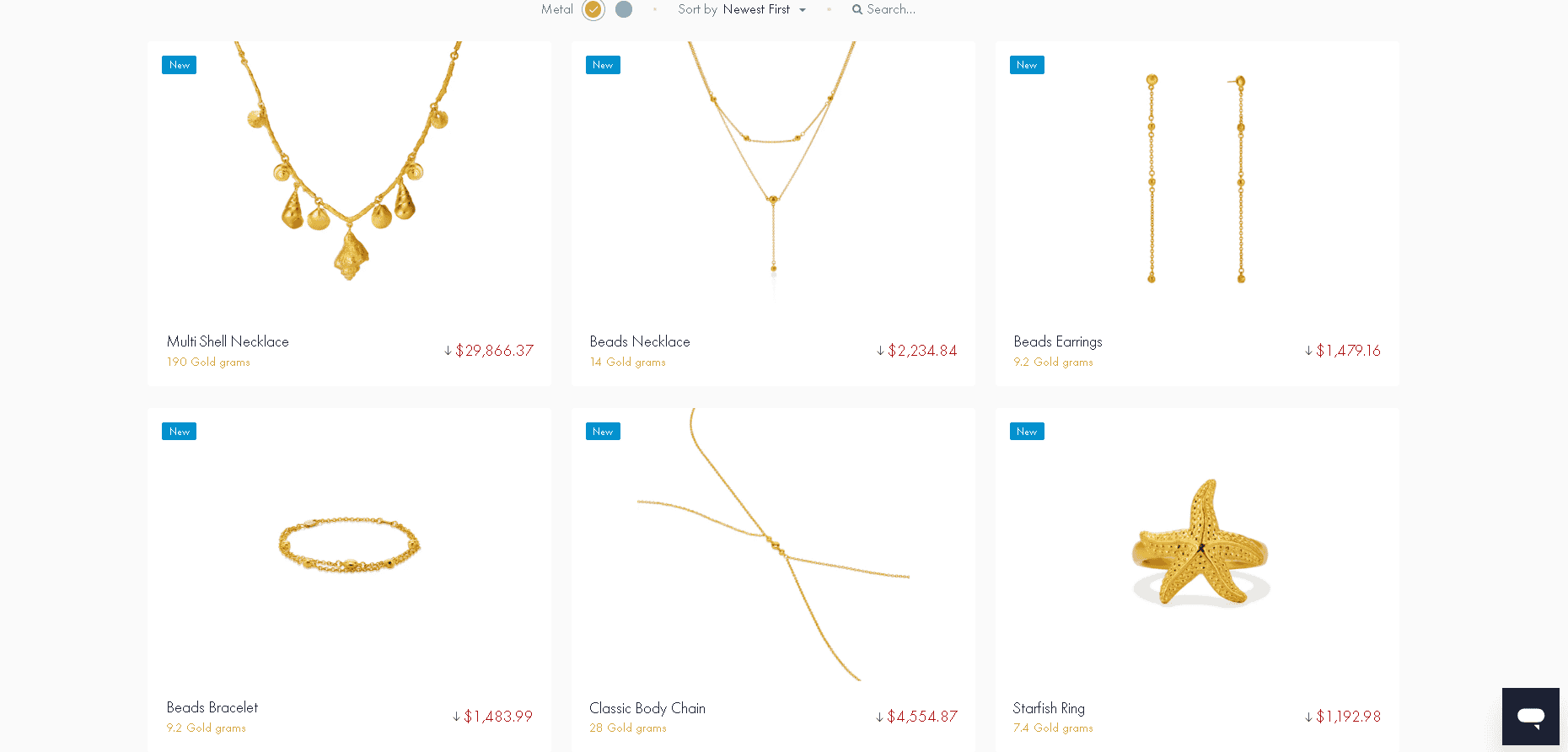 24k gold jewelry is usually simplistically designed