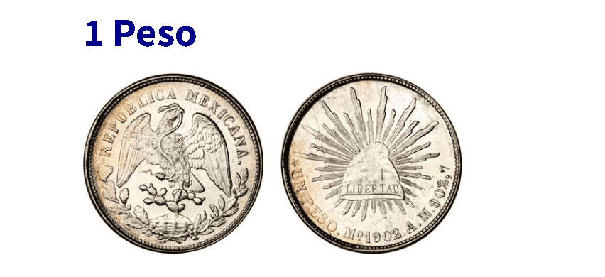 1 peso Mexico coin was made from .720 silver 1 peso Mexico coin was made from .720 silver