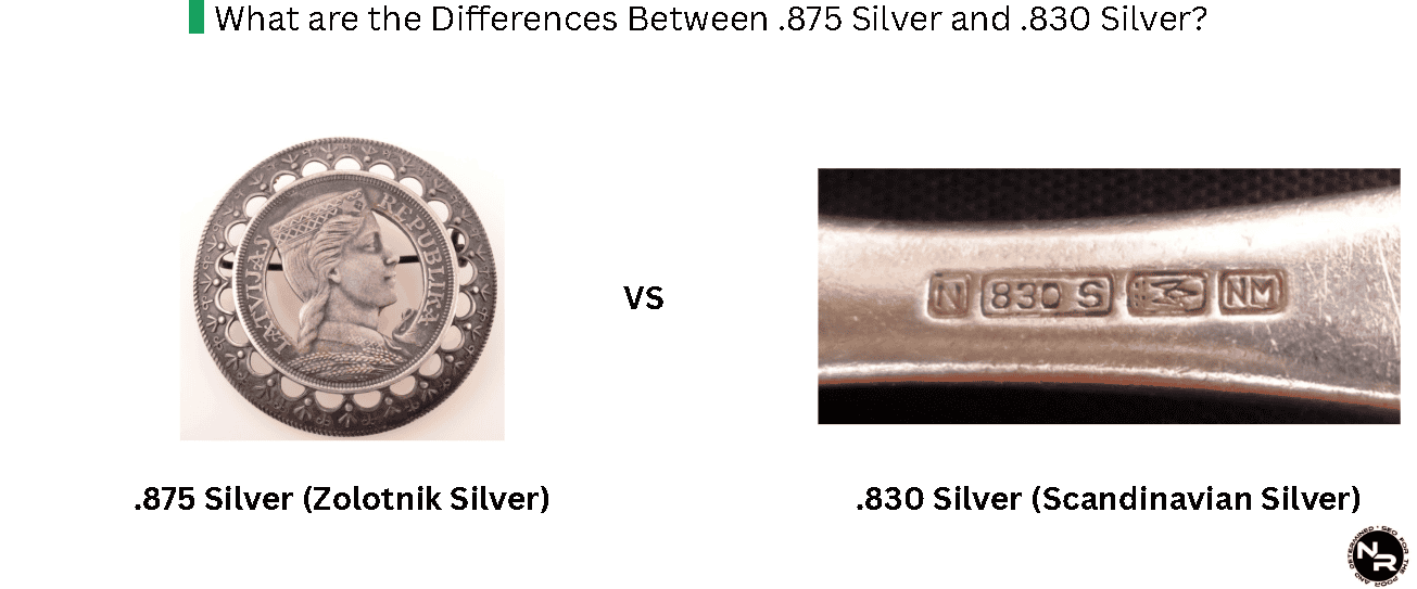 What are the Differences Between .875 Silver and .830 Silver? What are the Differences Between .875 Silver and .830 Silver?