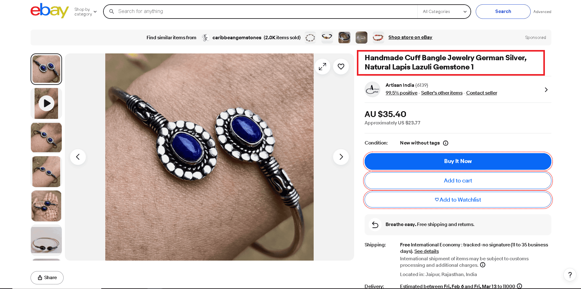 Nickel silver handmade cuff bangle Nickel silver handmade cuff bangle