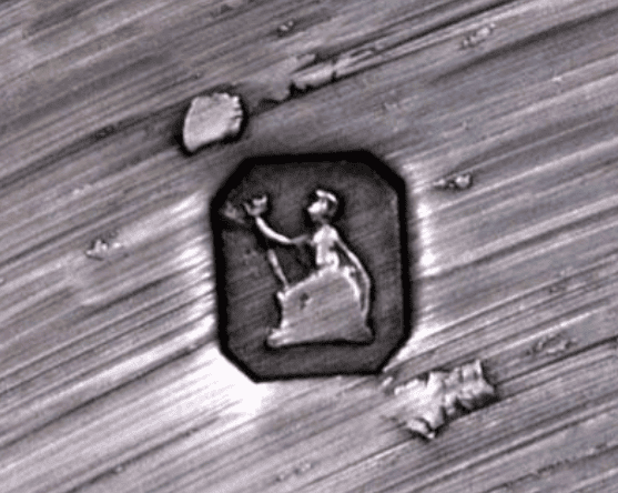 Old Britannia silver hallmark- a seated figure of Britannia