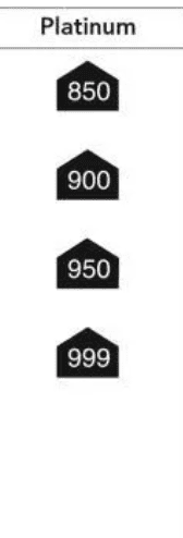 Official platinum hallmarks- no platinum 500 hallmark Official platinum hallmarks- no platinum 500 hallmark