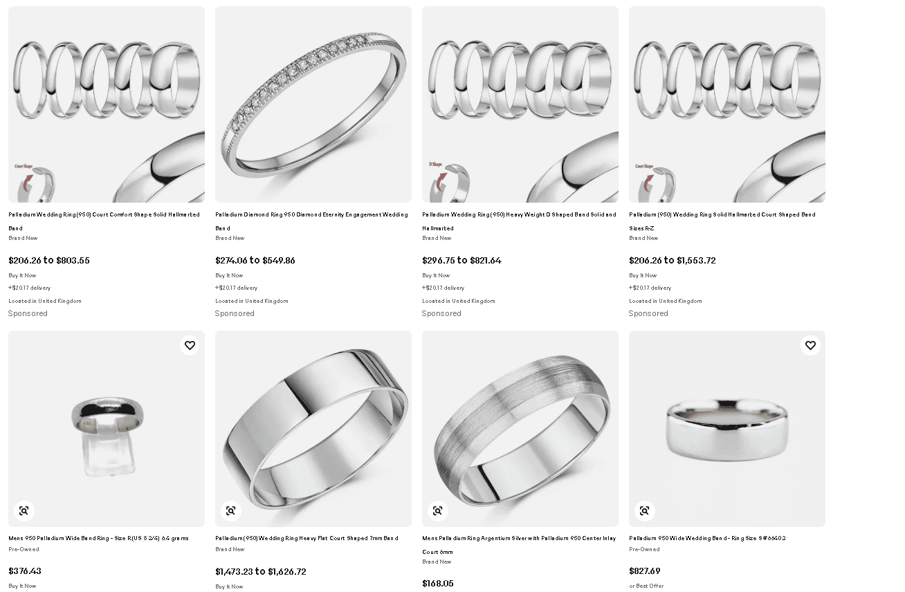 950 palladium jewelry collection 950 palladium jewelry collection