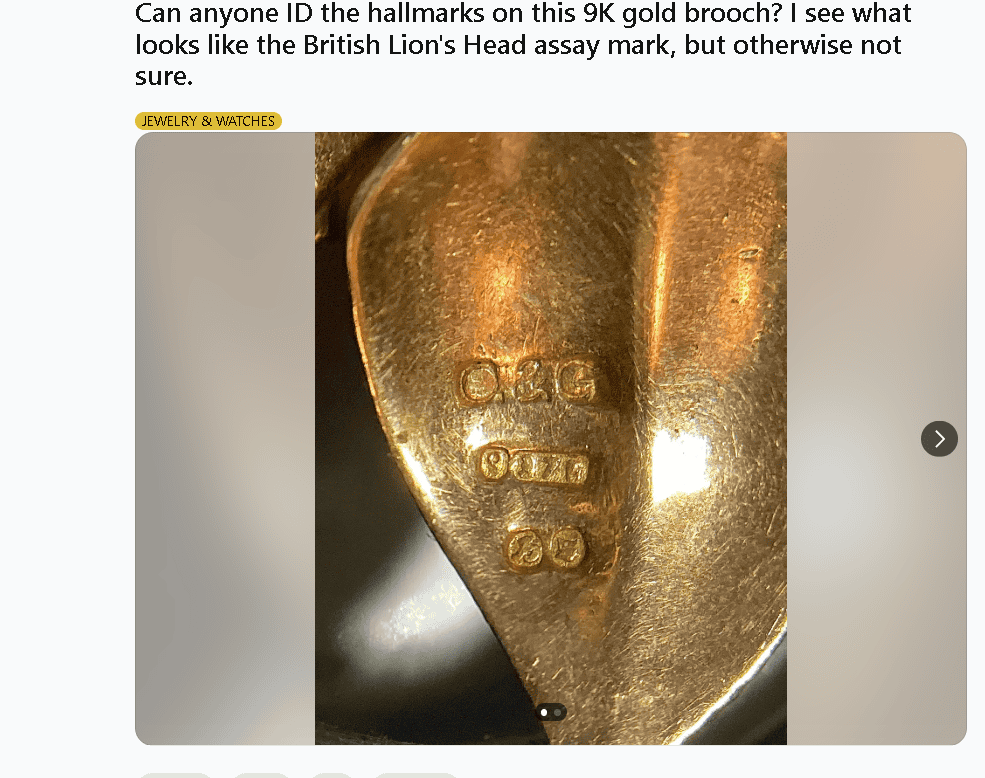 Hallmark for 9k gold Hallmark for 9k gold