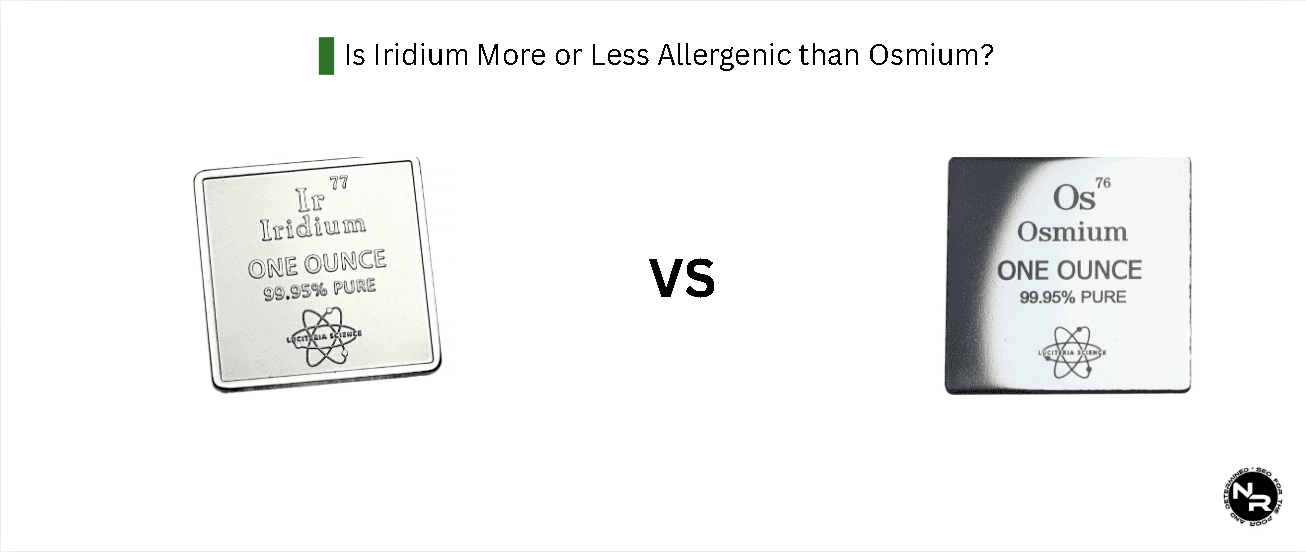 Is Iridium More or Less Allergenic than Osmium?