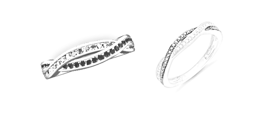 Sterling palladium jewelry example