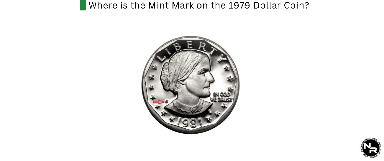 Where is the Mint Mark on the 1979 Dollar Coin? Where is the Mint Mark on the 1979 Dollar Coin?