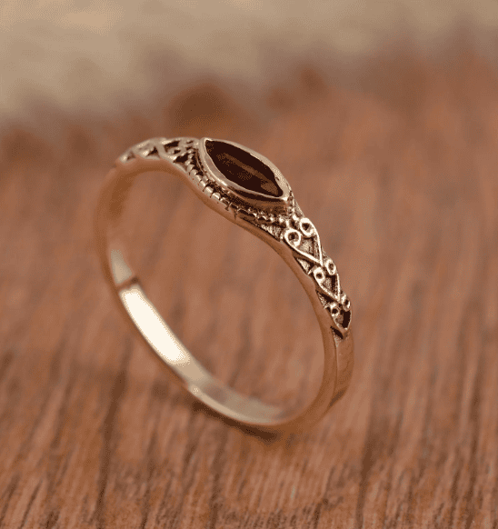 Example of a red gold vermeil ring