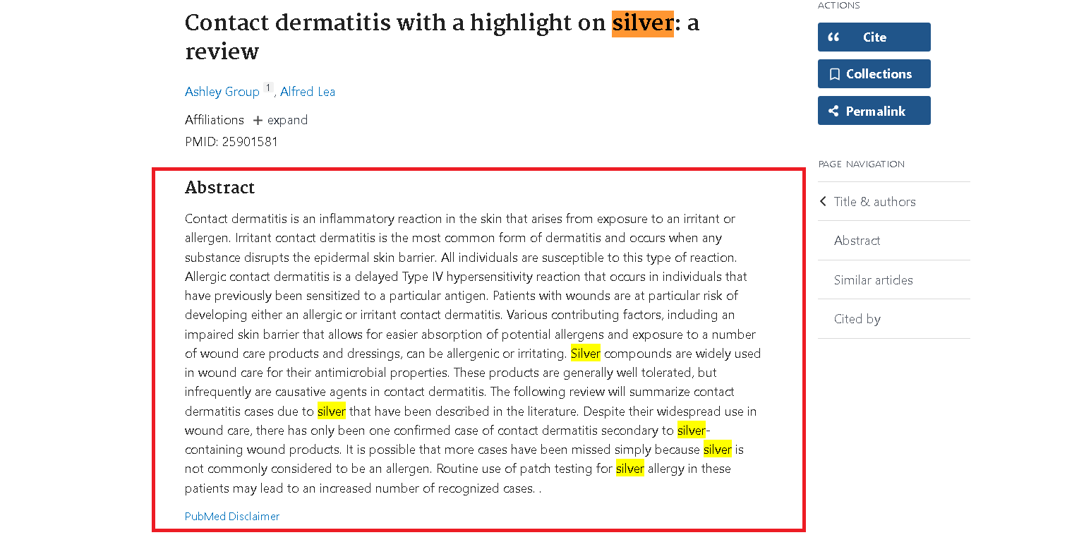 Silver allergies are rare, but possible. Silver allergies are rare, but possible.