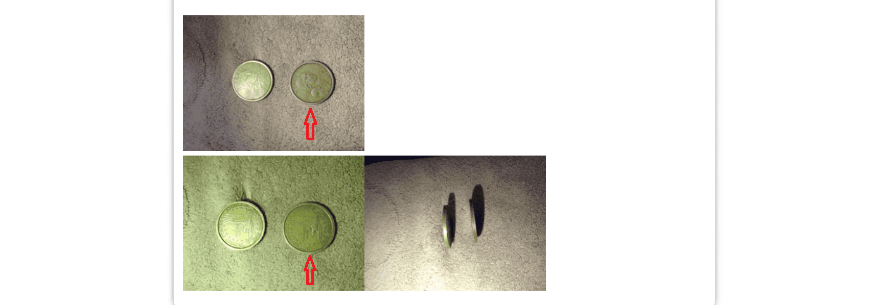 An example of fake Sacagawea Dollar coin